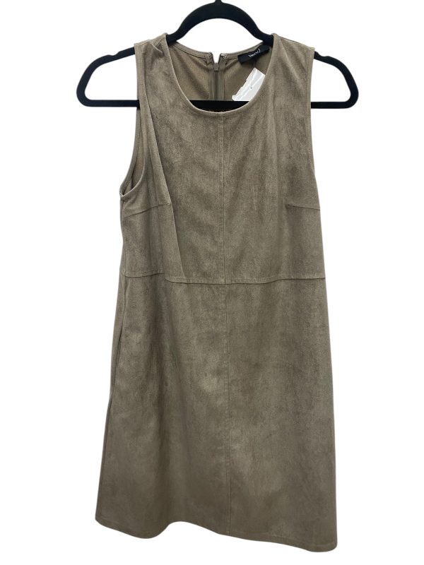 Dress Casual Midi By Very J In Taupe, Size: L For Sale