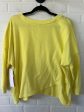 Athletic Top Long Sleeve Crewneck By Calvin Klein Performance In Yellow, Size: Xl For Sale