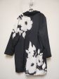 Coat Trench Coat By Chicos In Black & White, Size: 2x Fashion