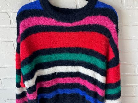 Sweater By A New Day In Striped Pattern, Size: L Online Sale