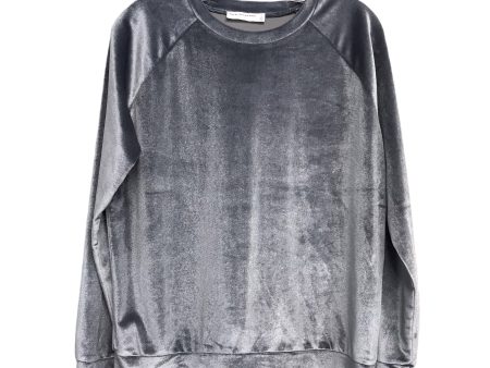 GREY TOP LS by DOUBLE ZERO Size:S on Sale