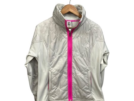 Athletic Jacket By The North Face In Grey & Pink, Size: L Online Sale