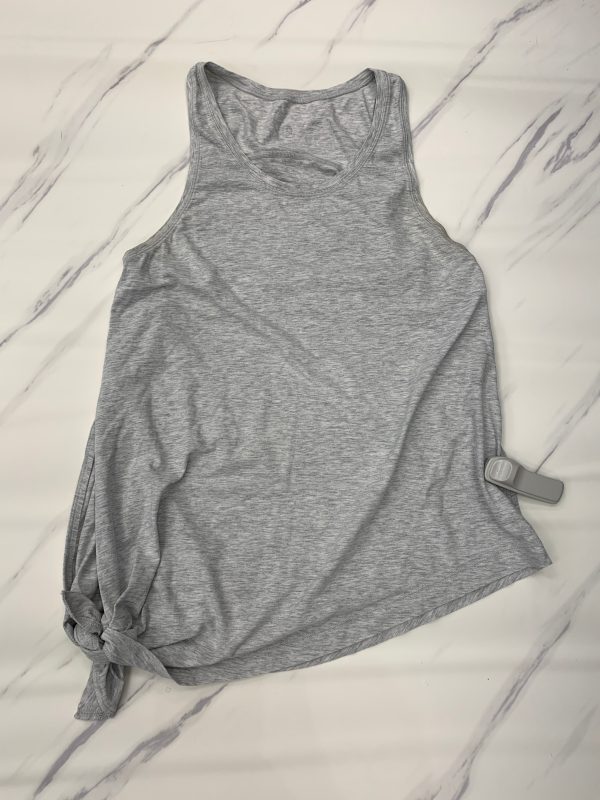 Athletic Tank Top By Lululemon In Grey, Size: 4 For Discount