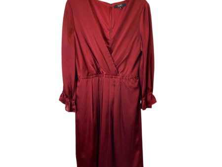 Dress Party Midi By Alex Marie In Red, Size:L For Cheap