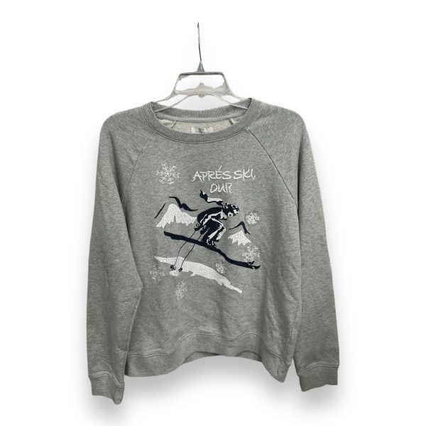 Sweatshirt Crewneck By Lucky Brand In Grey, Size: M Sale