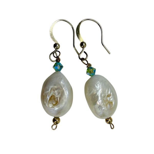 Baroque Pearl & Bead Dangle Earrings By Unbranded on Sale