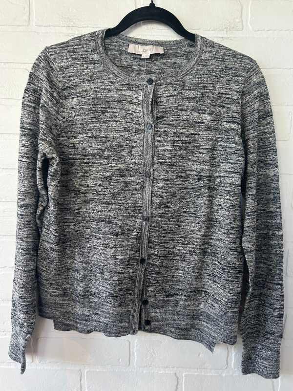 Cardigan By Loft In Black & Cream, Size: M Discount