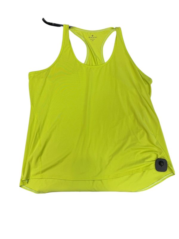 Athletic Tank Top By Athleta In Yellow, Size: 1x For Sale