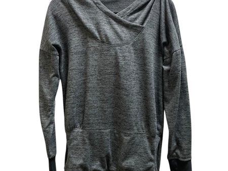 Sweatshirt Hoodie By Athleta In Grey, Size: S For Discount