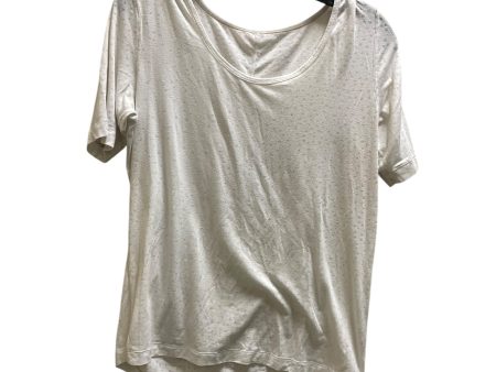 Athletic Top Short Sleeve By Lululemon In White, Size: 6 For Discount