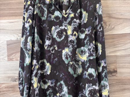 Top Long Sleeve By Simply Vera In Floral Print, Size: M Cheap