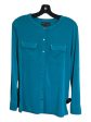 Blouse Long Sleeve By Dana Buchman In Green, Size: S on Sale