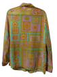 Blouse Long Sleeve By Timing In Multi-colored, Size: L Discount