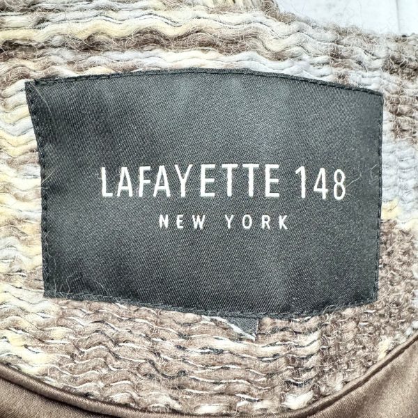 Blazer Designer By Lafayette 148 In Brown & Cream, Size: Xl Online