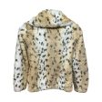 Coat Faux Fur & Sherpa By Michael By Michael Kors In Animal Print, Size: M For Cheap