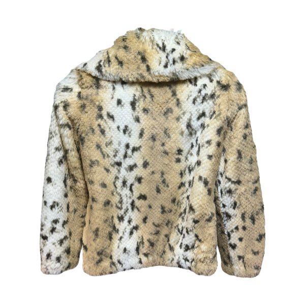 Coat Faux Fur & Sherpa By Michael By Michael Kors In Animal Print, Size: M For Cheap