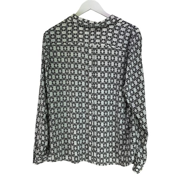 Blouse Long Sleeve By Clothes Mentor In Black & White, Size: Xl Online Sale