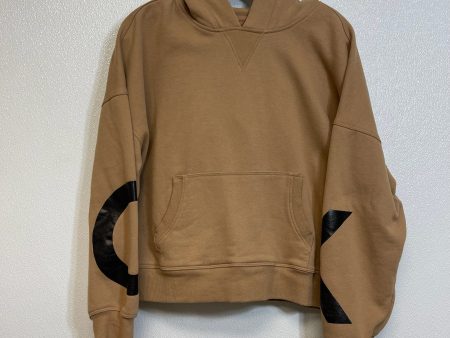 Sweatshirt Hoodie By Calvin Klein O In Tan, Size: M Sale