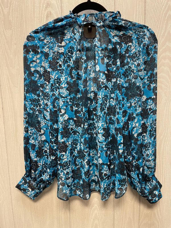 Blouse Long Sleeve By Anthropologie In Blue, Size: S Online Sale