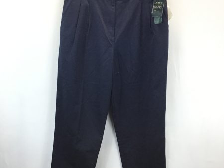 Pants Ankle By Lauren By Ralph Lauren In Navy, Size: 16 Online Sale