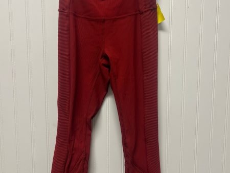 Athletic Leggings By Lululemon In Red, Size: S on Sale