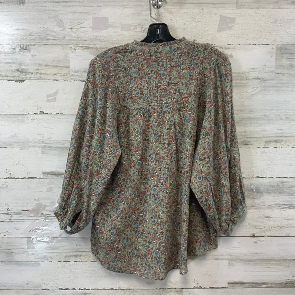 Blouse Long Sleeve By Fatface In Green, Size: S on Sale