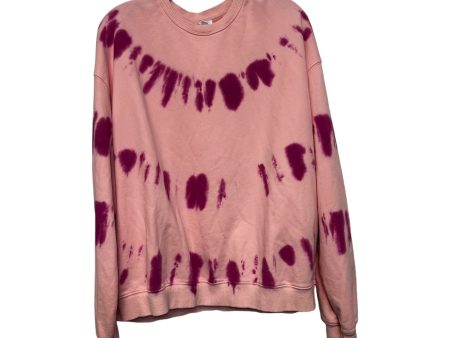 Sweatshirt Crewneck By Le Lis In Pink, Size: L Sale