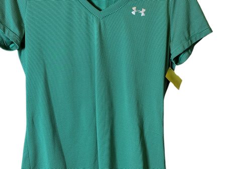 Athletic Top Short Sleeve By Under Armour In Green, Size: M Sale