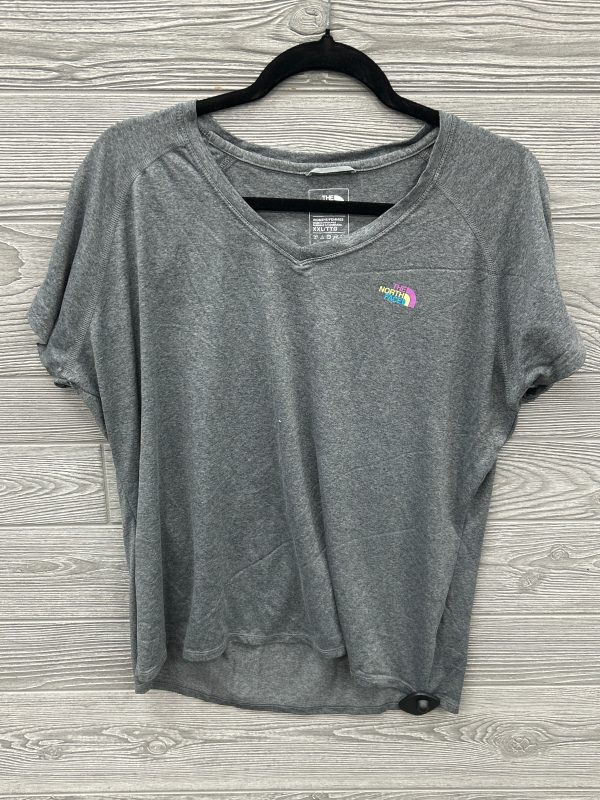 Athletic Top Short Sleeve By The North Face In Grey, Size: Xxs Online Hot Sale