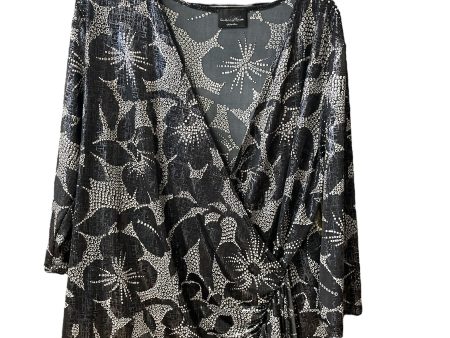 Top 3 4 Sleeve By Brittany Black In Black, Size: 18 Online Sale