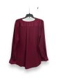 Blouse Long Sleeve By Ann Taylor In Red, Size: L Fashion