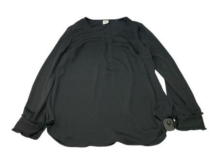 Blouse Long Sleeve By Cabi In Black, Size: M For Cheap