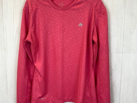 Athletic Top Long Sleeve Collar By Nike In Pink, Size: L Online now