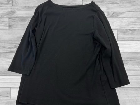 Top 3 4 Sleeve By Chicos In Black, Size: 2 For Sale