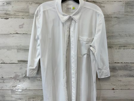 Blouse 3 4 Sleeve By Lysse In White, Size: L For Discount