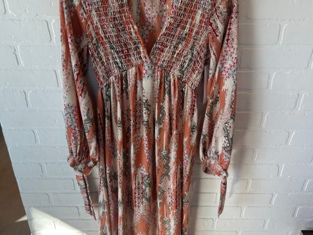 Dress Casual Maxi By Ces Femme In Orange, Size: S Supply