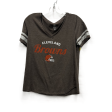 Athletic Top Short Sleeve By Nfl In Brown, Size: M Discount