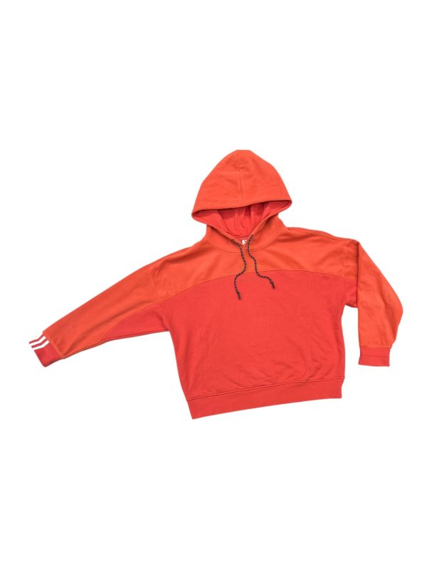 Athletic Sweatshirt Hoodie By Adidas In Orange, Size: M Discount