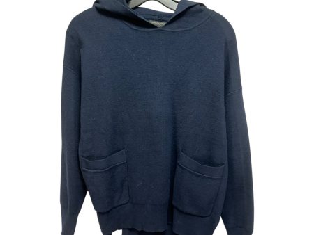 Knit Pocket Hoodie Sweater By Banana Republic In Navy, Size: S Supply