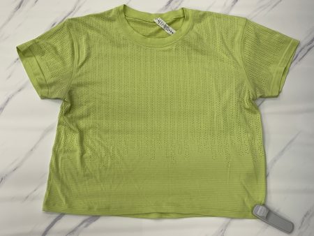 Athletic Top Short Sleeve By Lululemon In Green, Size: 8 For Discount