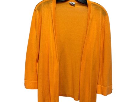 Cardigan By Chicos In Orange, Size: L Online now