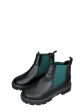 Boots Combat By Clothes Mentor In Black & Green, Size: 8 For Discount