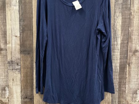 Tunic Long Sleeve By Azules In Navy, Size: Xl Online now