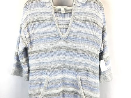 Sweater By Clothes Mentor In Blue & Grey, Size: S For Discount