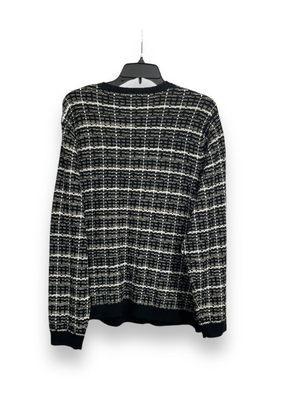 Cardigan By J. Crew In Black & White, Size: 2x Sale