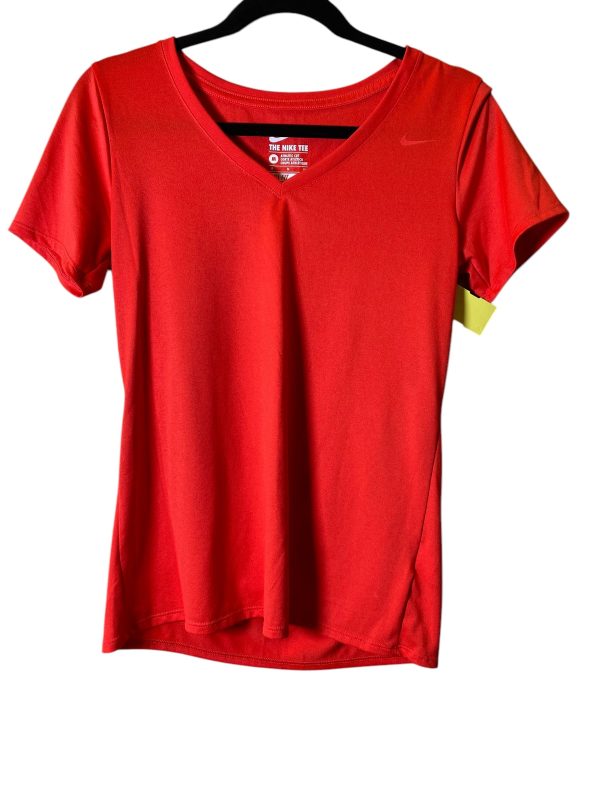 Athletic Top Short Sleeve By Nike In Red, Size: M Fashion