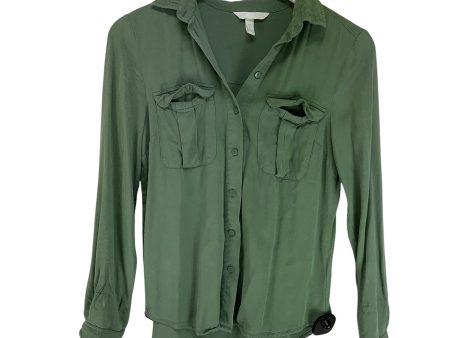 Top Long Sleeve Basic By H&m In Green, Size: S For Sale