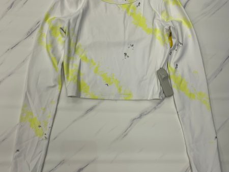 Athletic Top Long Sleeve Crewneck By Lululemon In Yellow, Size: 4 For Sale