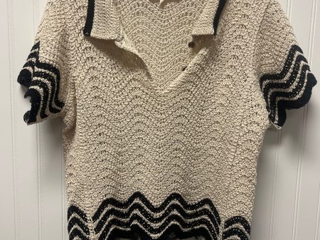 Sweater Short Sleeve By Solitaire In Beige, Size: M Online now