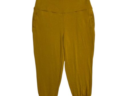 Athletic Pants By Fabletics In Yellow, Size: L Fashion